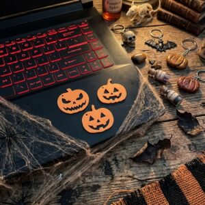 Halloween Pompoen Sleutelhanger (Klein & Groot)